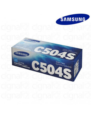 Cartucho Toner Samsung CLT-C504S Cian