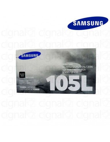 Cartucho Toner Samsung MLT-D105L Negro y Drum Cartucho Toner Samsung MLT-D105L Negro y Drum