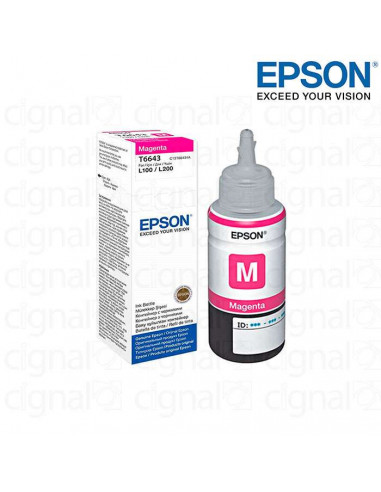 Botella de tinta EPSON T664220-AL Cian