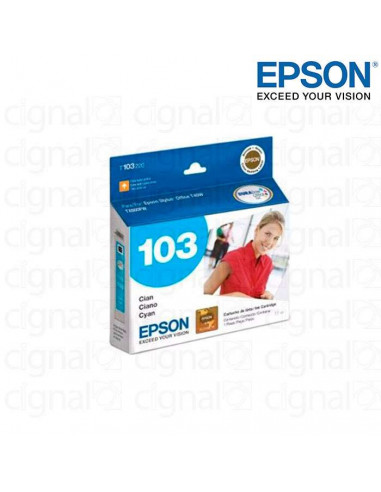 Cartucho EPSON T103220-AL Cian Para T40W/TX600FW