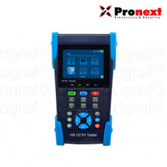 Tester CCTV Pronext TE401 Compatible Con Cámaras Analógicas, AHD, CVI y TVI5Vdc