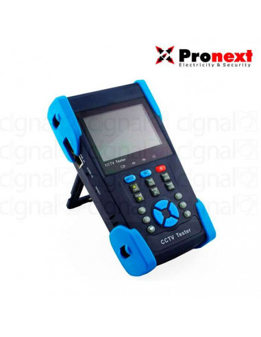 Tester CCTV Pronext TE401 Compatible Con Cámaras Analógicas, AHD, CVI y TVI5Vdc