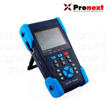 Tester CCTV Pronext TE401 Compatible Con Cámaras Analógicas, AHD, CVI y TVI5Vdc
