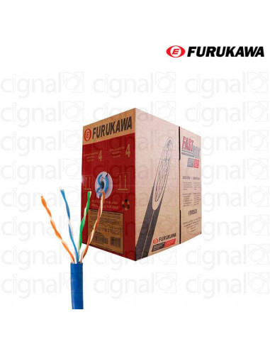 Bobina de Cable Furukawa UTP Cat. 5e Interior Azul x 305Mts.