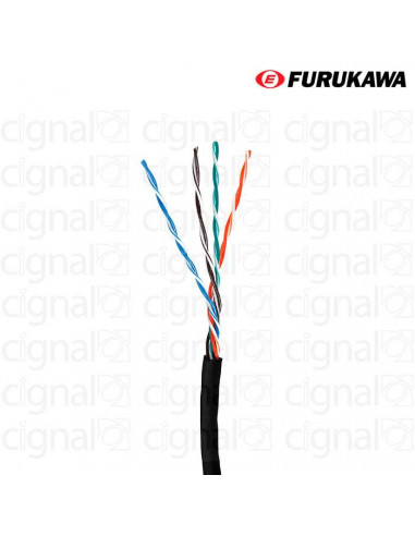 Cable Furukawa UTP Cat. 5e Exterior Negro x 1Mts.