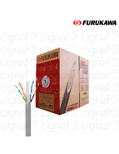 Bobina de Cable Furukawa UTP Cat. 6 interno Gris