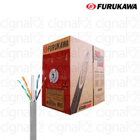 Bobina de Cable Furukawa UTP Cat. 6 interno Gris