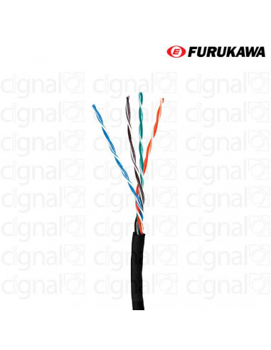 Cable Furukawa FTP Cat. 5e Exterior Negro x 1Mts.