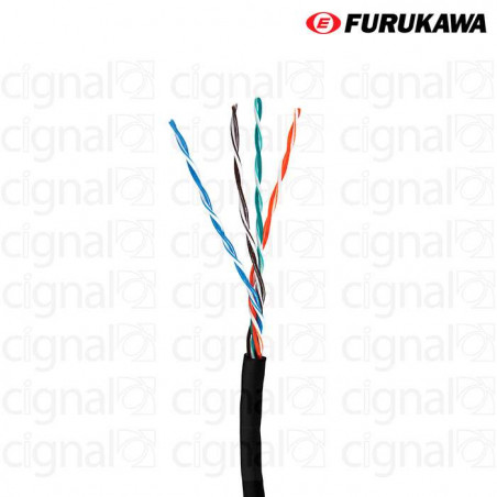 Cable Furukawa FTP Cat. 5e Exterior Negro x 1Mts.