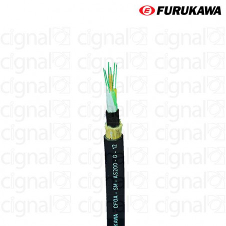Cable Óptico Dieléctrico Furukawa CFOA-SM AS120 12F Cable Óptico Dieléctrico Furukawa CFOA-SM AS120 12F