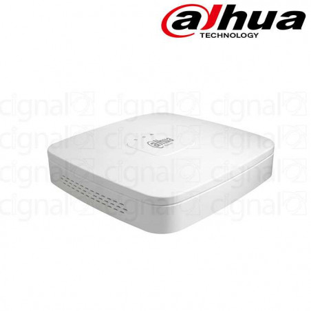 NVR DAHUA GRAB.4CAN. POE HASTA 6MP 1 SATA PORT