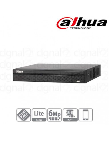 NVR DAHUA GRAB.8CAN. HASTA 6 MP 1 SATA PORT