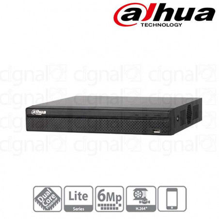 NVR DAHUA GRAB.8CAN. HASTA 6 MP 1 SATA PORT