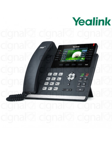 Teléfono IP Yealink SIP-T46G POE de 16 líneas
