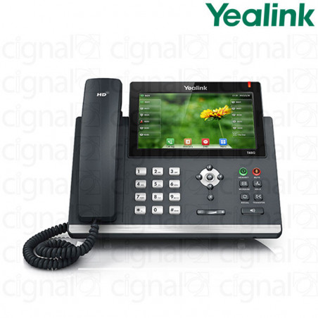 Teléfono IP Yealink SIP-T48G POE de 16 líneas
