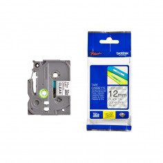 Cinta Brother TZe-131 Negro / Transparente 12 mm de ancho x 8 m de largo - Laminada