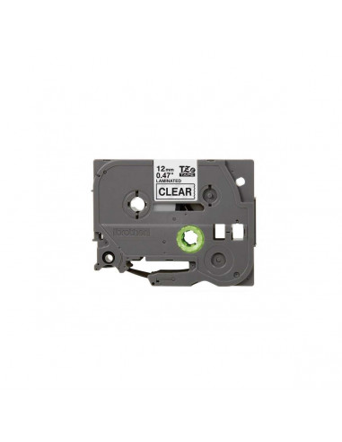 Cinta Brother TZe-131 Negro / Transparente 12 mm de ancho x 8 m de largo - Laminada Cinta Brother TZe-131 Negro / Transparente 12 mm de ancho x 8 m de largo - Laminada