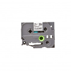 Cinta Brother TZe-S141 Negro / Transparente 18 mm de ancho x 8 m de largo - Laminada Adhesivo extra 2
