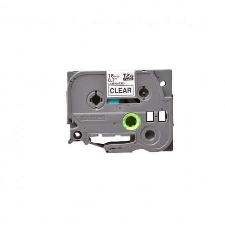 Cinta Brother TZe-S141 Negro / Transparente 18 mm de ancho x 8 m de largo - Laminada Adhesivo extra Cinta Brother TZe-S141 Negro / Transparente 18 mm de ancho x 8 m de largo - Laminada Adhesivo extra