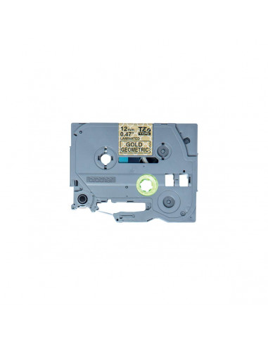 Cinta Brother TZe-MPGG31 Negro / Dorado 12mm de ancho x 4 m de largo - Laminada Cinta Brother TZe-MPGG31 Negro / Dorado 12mm de ancho x 4 m de largo - Laminada