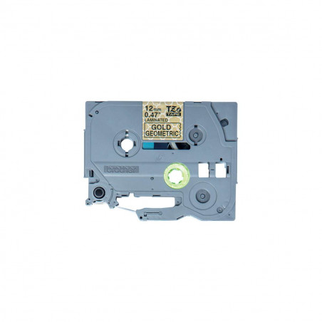 Cinta Brother TZe-MPGG31 Negro / Dorado 12mm de ancho x 4 m de largo - Laminada Cinta Brother TZe-MPGG31 Negro / Dorado 12mm de ancho x 4 m de largo - Laminada