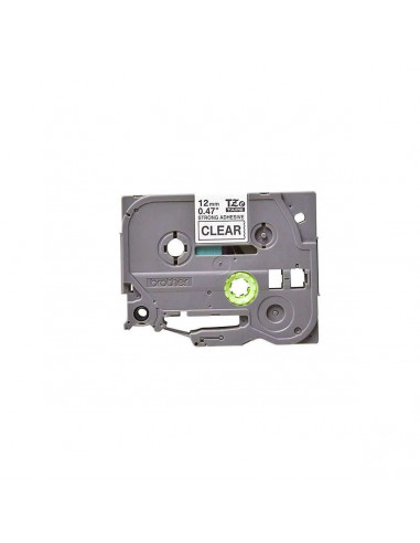 Cinta Brother TZe-S131 Negro / Transparente 12 mm de ancho x 8 m de largo - Laminada Adhesivo extra Cinta Brother TZe-S131 Negro / Transparente 12 mm de ancho x 8 m de largo - Laminada Adhesivo extra