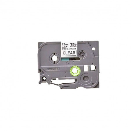 Cinta Brother TZe-S131 Negro / Transparente 12 mm de ancho x 8 m de largo - Laminada Adhesivo extra Cinta Brother TZe-S131 Negro / Transparente 12 mm de ancho x 8 m de largo - Laminada Adhesivo extra