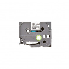 Cinta Brother TZe-S251 Negro / Blanco 24mm de ancho x 8 m de largo - Laminada Adhesivo extra 2