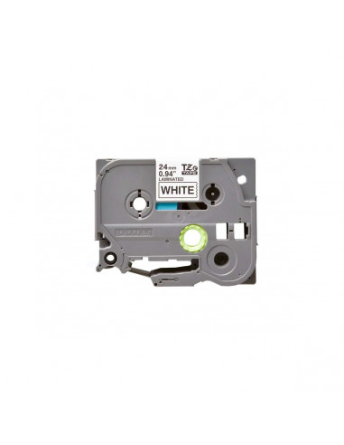 Cinta Brother TZe-S251 Negro / Blanco 24mm de ancho x 8 m de largo - Laminada Adhesivo extra Cinta Brother TZe-S251 Negro / Blanco 24mm de ancho x 8 m de largo - Laminada Adhesivo extra