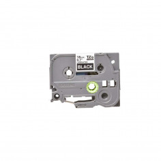 Cinta Brother TZe-345 Blanco / Negro 18 mm de ancho x 8 m de largo - Laminada 2