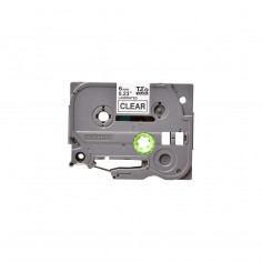 Cinta Brother TZe-111 Negro / Transparente 6 mm de ancho x 8 m de largo - Laminada 2