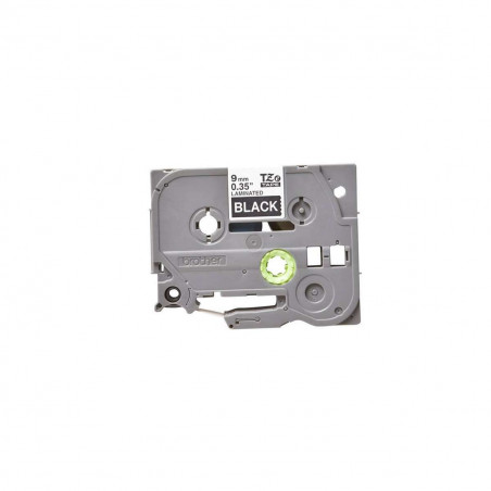Cinta Brother TZe-325 Blanco / Negro 9 mm de ancho x 8 m de largo - Laminada Cinta Brother TZe-325 Blanco / Negro 9 mm de ancho x 8 m de largo - Laminada