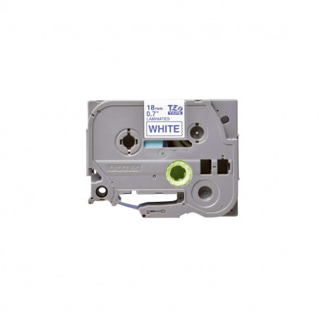 Cinta Brother TZe-243 Azul / Blanco 18 mm de ancho x 8 m de largo - Laminada Cinta Brother TZe-243 Azul / Blanco 18 mm de ancho x 8 m de largo - Laminada