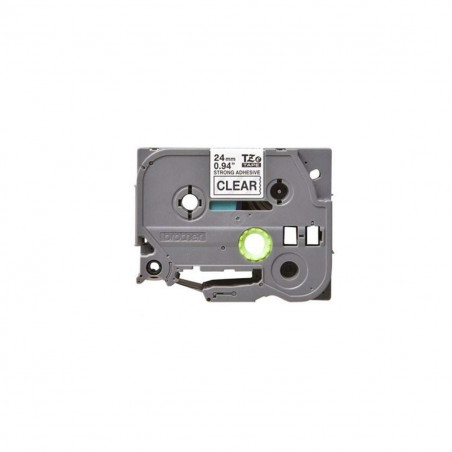 Cinta Brother TZe-151 Negro / Transparente 24 mm de ancho x 8 m de largo - Laminada Cinta Brother TZe-151 Negro / Transparente 24 mm de ancho x 8 m de largo - Laminada
