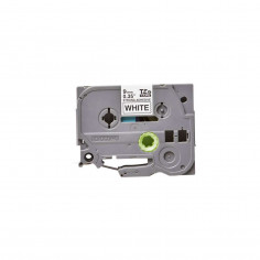 Cinta Brother TZe-S221 Negro / Blanco 9 mm de ancho x 8 m de largo - Laminada Adhesivo extra 2