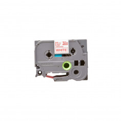Cinta Brother TZe-252 Rojo / Blanco 24mm de ancho x 8 m de largo - Laminada 2