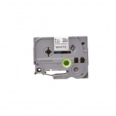 Cinta Brother TZe-S211 Negro / Blanco 6 mm de ancho x 8 m de largo - Laminada Adhesivo extra 2