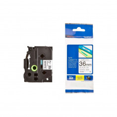 Cinta Brother TZe-261 Negro / Blanco 36 mm de ancho x 8 m de largo - Laminada