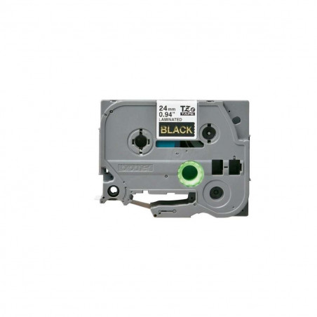 Cinta Brother TZe-354 Oro / Negro 24 mm de ancho x 8 m de largo - Laminada