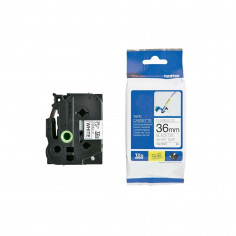 Cinta Brother TZe-FX261 Negro / Blanco 26 mm x 8 m Flexible