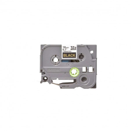 Cinta Brother TZe-344 Oro / Negro 18 mm de ancho x 8 m de largo - Laminada Cinta Brother TZe-344 Oro / Negro 18 mm de ancho x 8 m de largo - Laminada