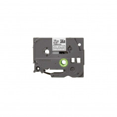 Cinta Brother TZe-135 Blanco / Transparente 12 mm de ancho x 8 m de largo - Laminada 2