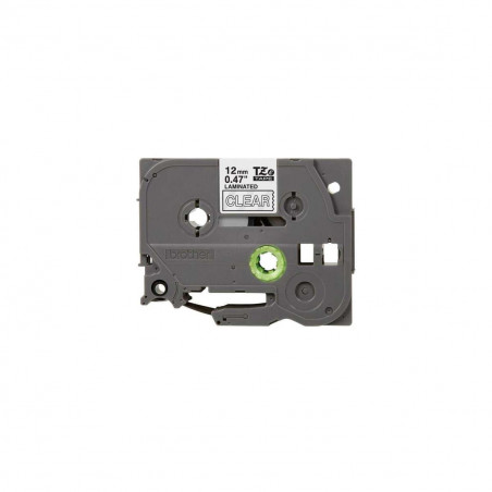 Cinta Brother TZe-135 Blanco / Transparente 12 mm de ancho x 8 m de largo - Laminada Cinta Brother TZe-135 Blanco / Transparente 12 mm de ancho x 8 m de largo - Laminada