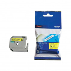 Cinta Brother M-631 Negro / Amarillo 12 mm- No laminadas
