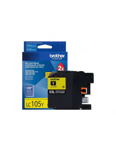 Cartucho de tinta Brother LC105Y XXL Amarillo