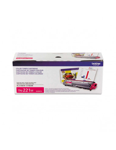 Cartucho Tóner Brother TN-221M Magenta Original