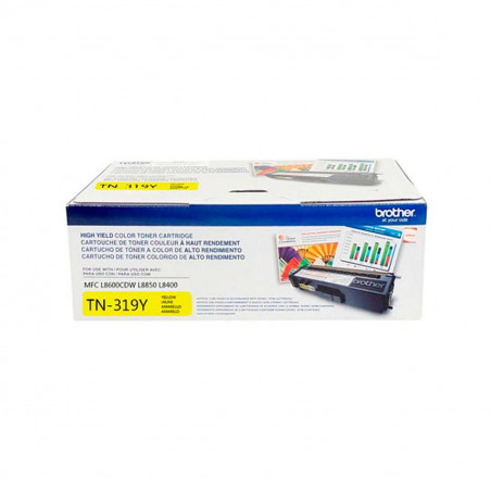 Cartucho Tóner Brother TN-319Y Amarillo Original