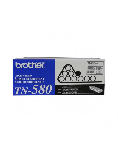 Cartucho Tóner Brother TN-580 Negro Original
