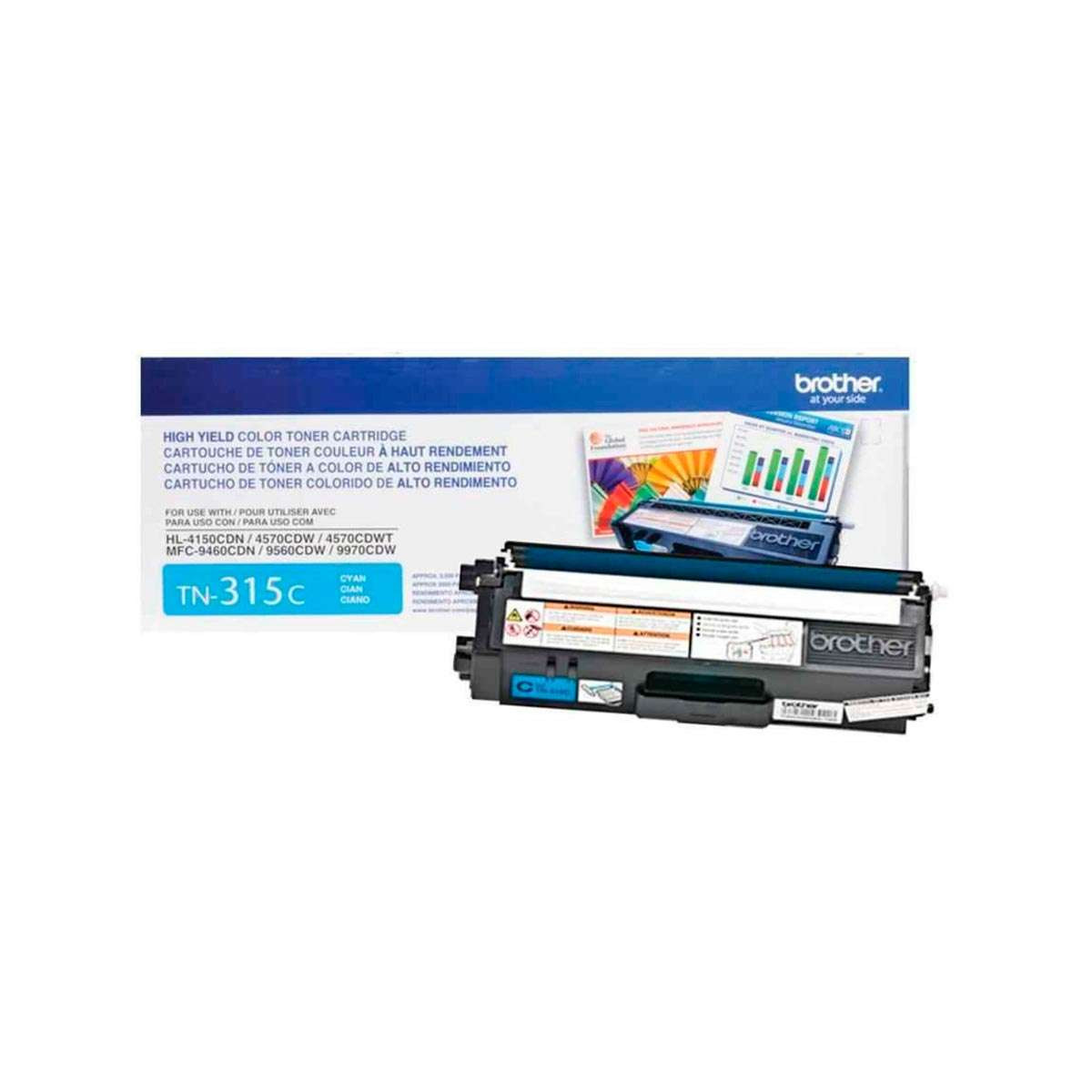 1 Cyan Laser Cartouche De Toner Pour Brother DCP-9015CDW HL-3150CDW MFC