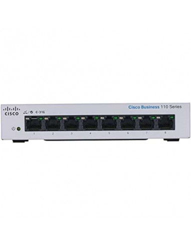 Switch Cisco SG110-08HP Small Business 8 Puertos 10/100/1000 - 4 POE Switch Cisco SG110-08HP Small Business 8 Puertos 10/100/1000 - 4 POE